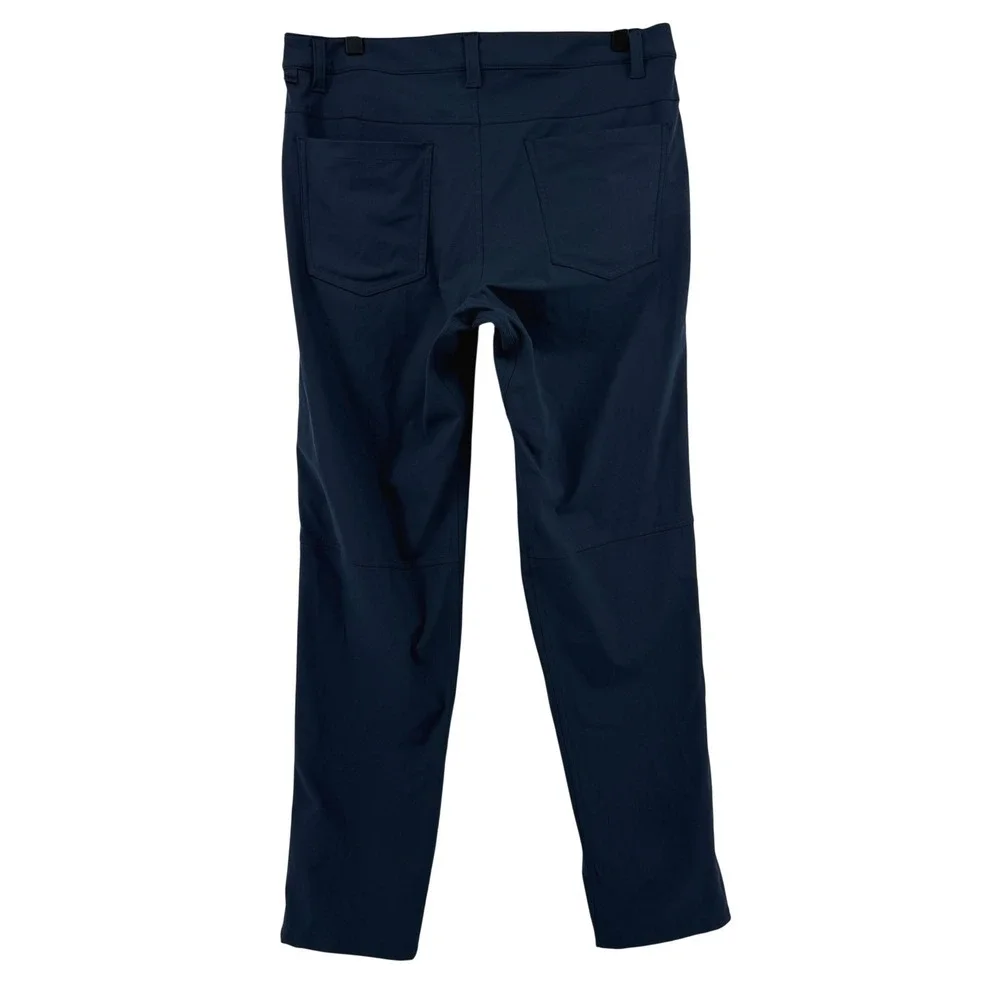 Lululemon ABC Pant Classic Chinos Warpstreme Navy Blue Men 32x31 M5426S READ